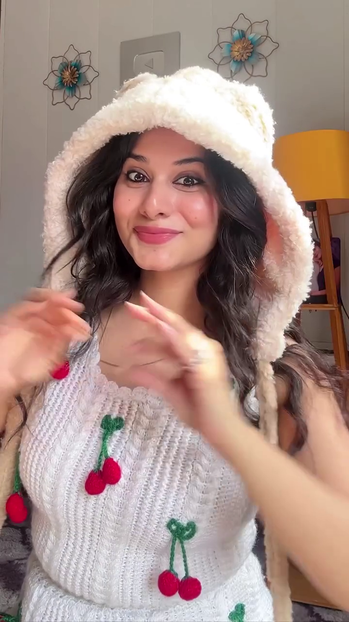 ✨Cute Soft Warm Winter Half Finger Woolen Gloves With Adorable Cartoon Design For Girls & Women✨