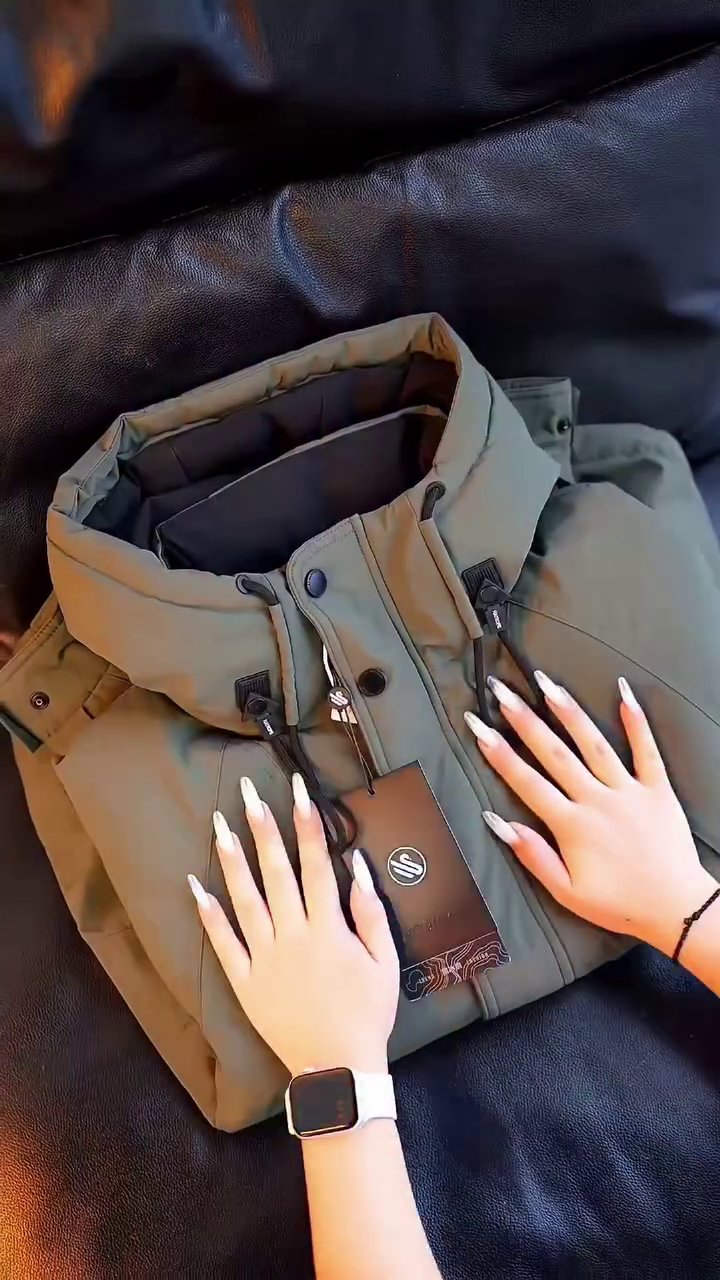 Arctic Shield Premium Olive Green Hooded Winter Jacket with Thermal Comfort Design