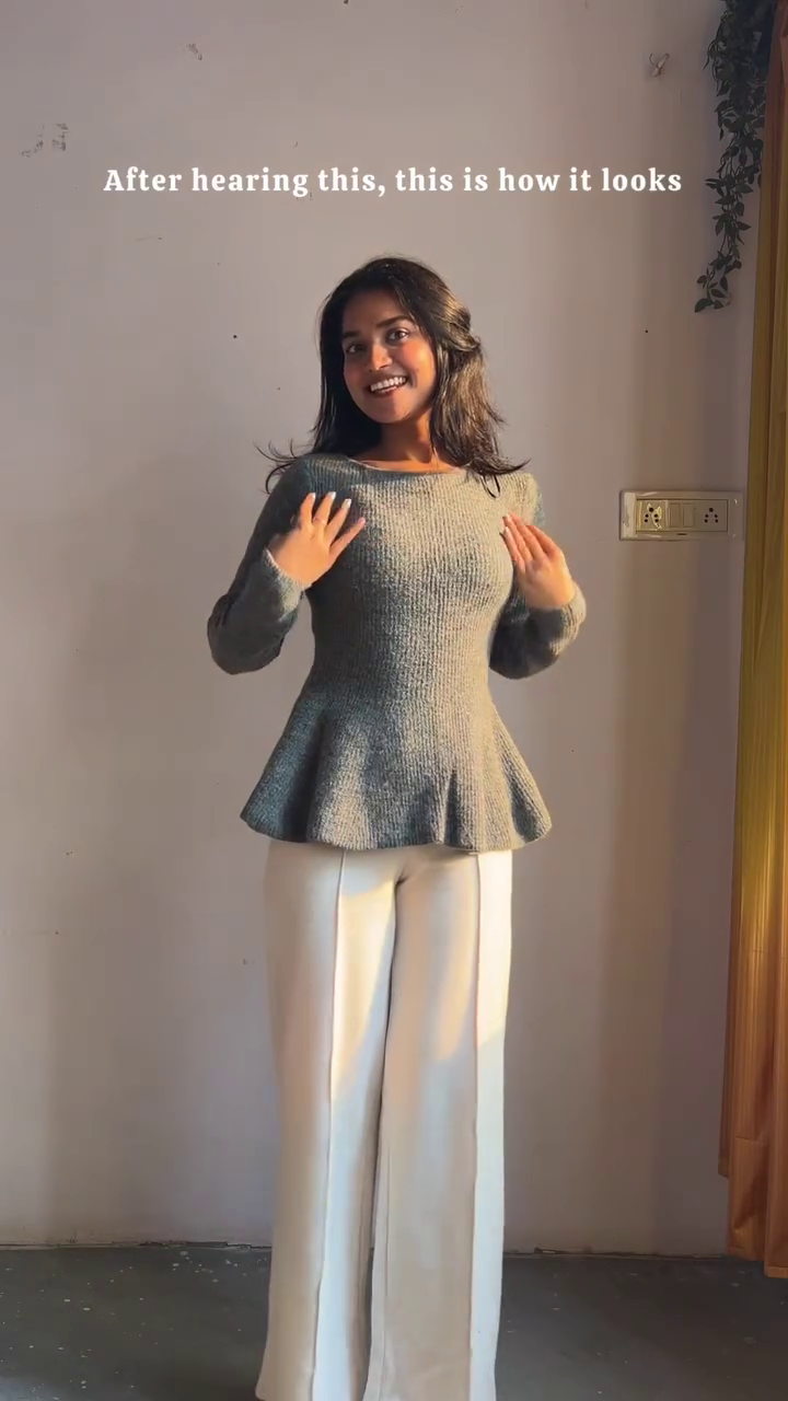 “Sandstone Elegy: Ribbed Harmony with Scarf-Neck Grace & Ivory Drift” 🤎🪶🤍