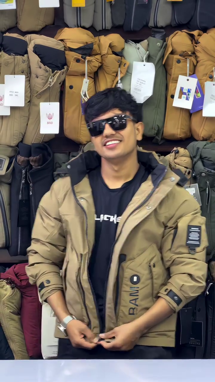 “Tan Terrain: Utility Jacket with Urban Pulse & Shadow Accents” 🧥🕶️🌆