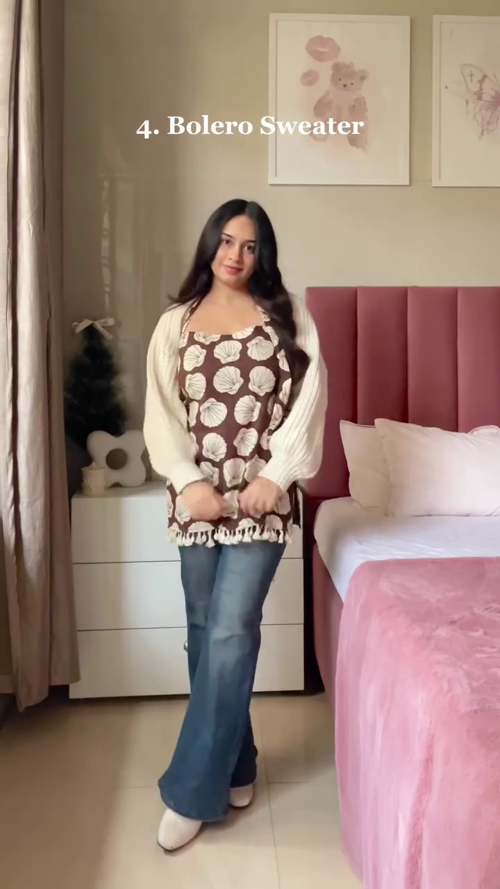 “Blossom Haze: Fuzzy Woolen Sweater of Petal Dreams & Cozy Whispers 🌷💗❄️”