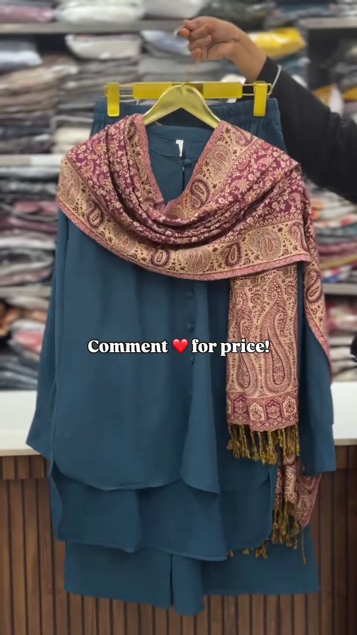 “Midnight Mosaic: Black Base & Paisley Scarf of Regal Layers & Cultural Grace 🖤🌺🧣”