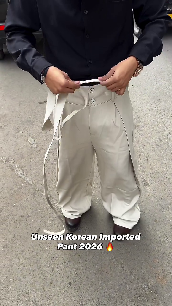 Creamwave Layered Statement Pants 🤍🧩 | Seoul Street Edition