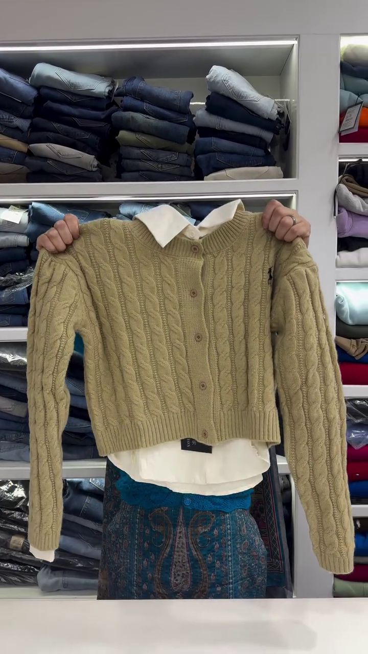 Maroon Cable-Knit Cardigan 🍷🧶 | Ivy Lounge Edition