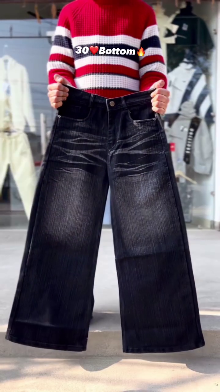 Indigo Fade Wide-Leg Jeans 🔵👖 | Retro Pulse Edition