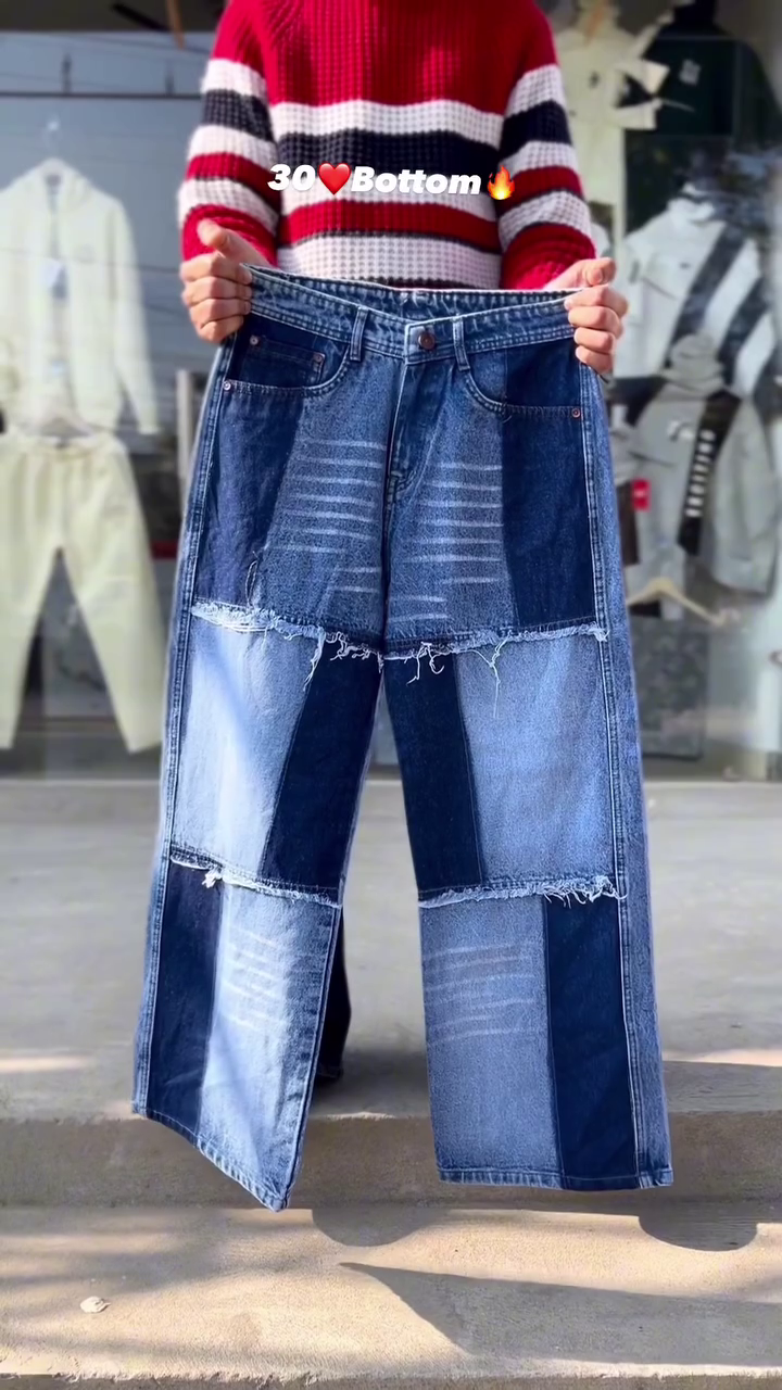 Indigo Fade Wide-Leg Jeans 🔵👖 | Retro Pulse Edition