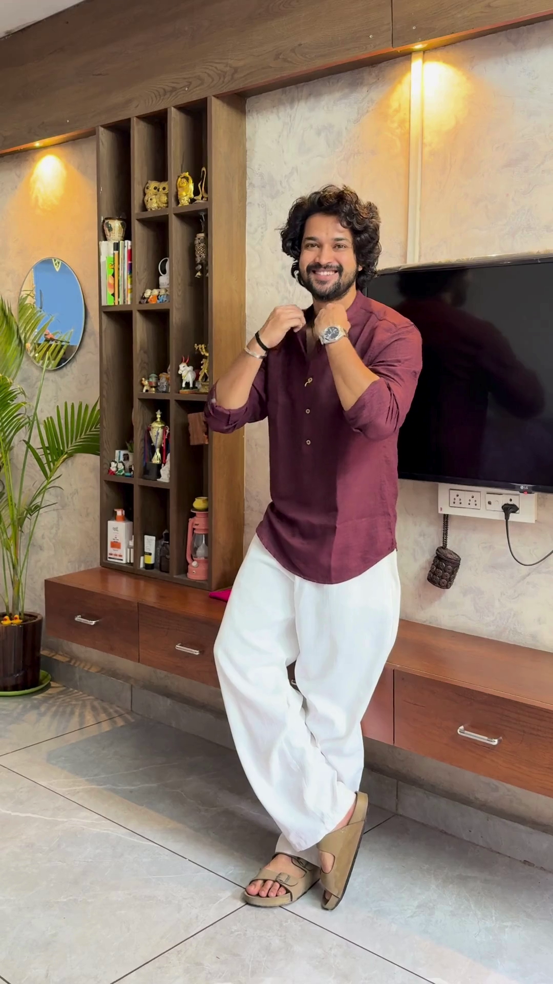 Blush Breeze Kurta Set 🌸👖 | Home Glow Edition