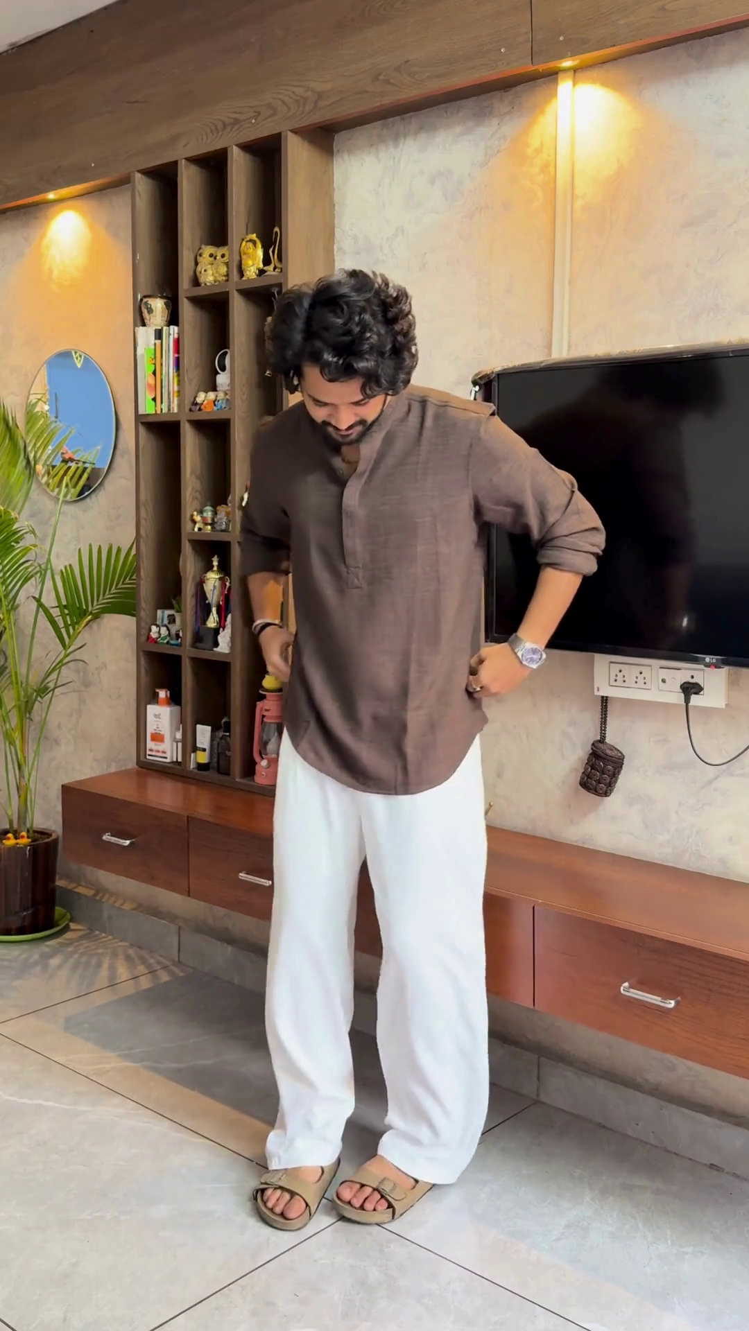 Blush Breeze Kurta Set 🌸👖 | Home Glow Edition