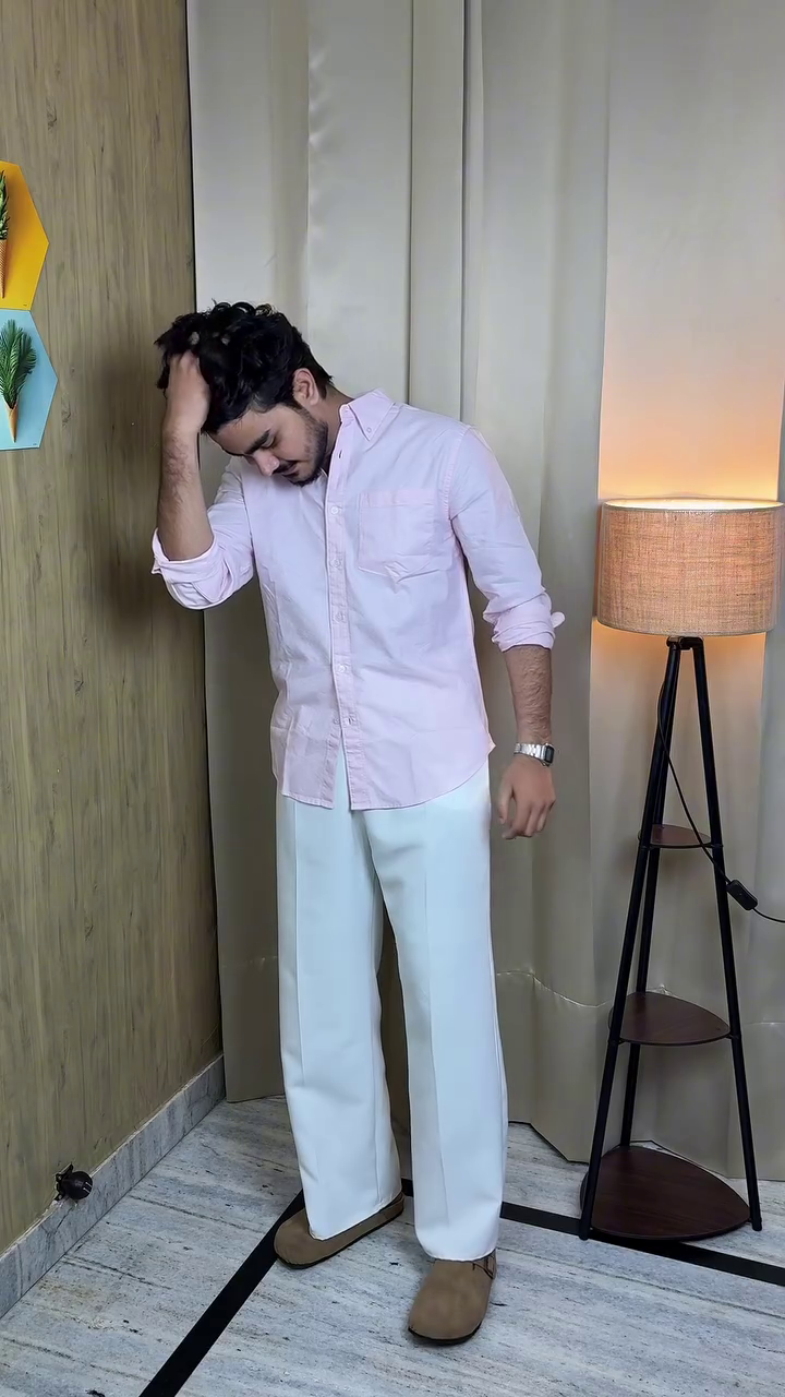 Maroon Rolled-Sleeve Button-Up Shirt 🍷 with Black Formal Trousers 🖤 and Sunglasses 🕶️