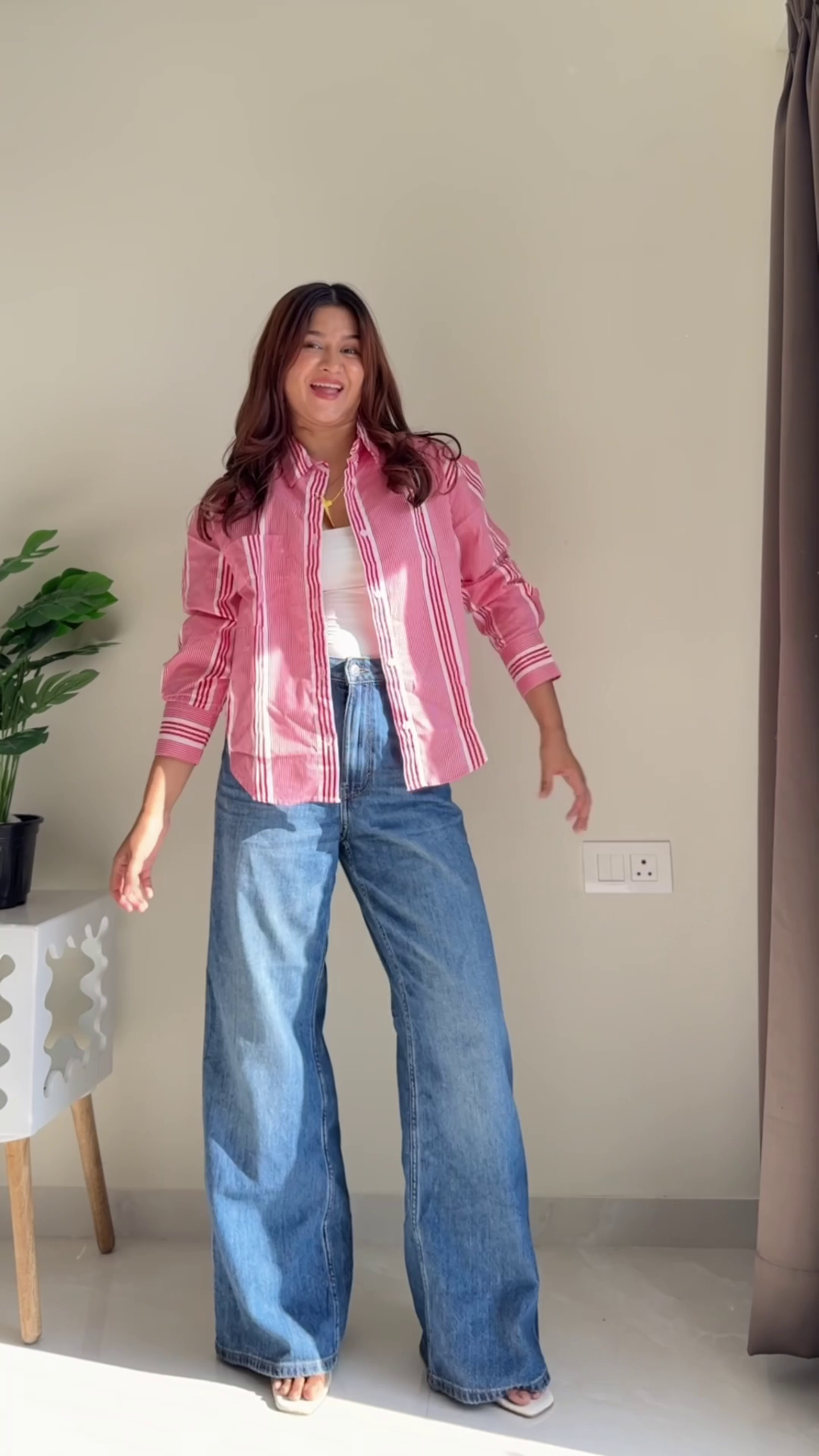 Women’s Elegant Black Button-Down Embroidered Shirt 🖤✨ with White Floral Thread Work 🌸🧵 and Dramatic Flared Bell Sleeves 🔔💫 – Collared Long Sleeve Statement Top 👚🔥 – Premium Soft Flowing Fabric 🌬️ – Modern Chic Casual & Semi-Formal Wear 🌟