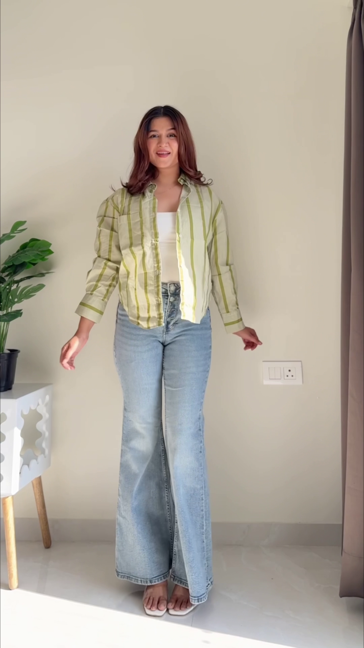 Women’s Elegant Black Button-Down Embroidered Shirt 🖤✨ with White Floral Thread Work 🌸🧵 and Dramatic Flared Bell Sleeves 🔔💫 – Collared Long Sleeve Statement Top 👚🔥 – Premium Soft Flowing Fabric 🌬️ – Modern Chic Casual & Semi-Formal Wear 🌟