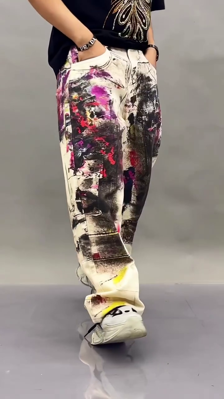 Men’s Luxury Black Rhinestone Embellished Flame Pattern Designer Party T-Shirt 🔥✨🖤