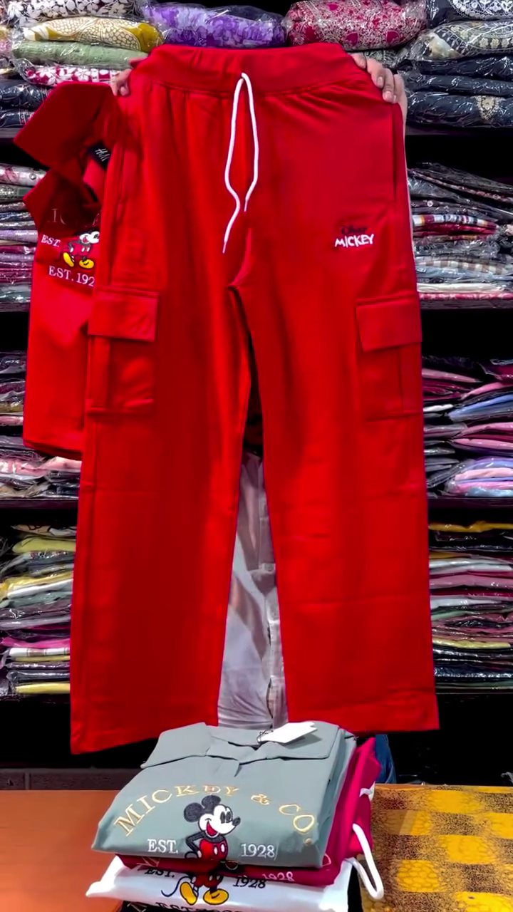 Cartoon Character Graphic Casual Polo T-Shirt With  Comfortable  Bottom Set