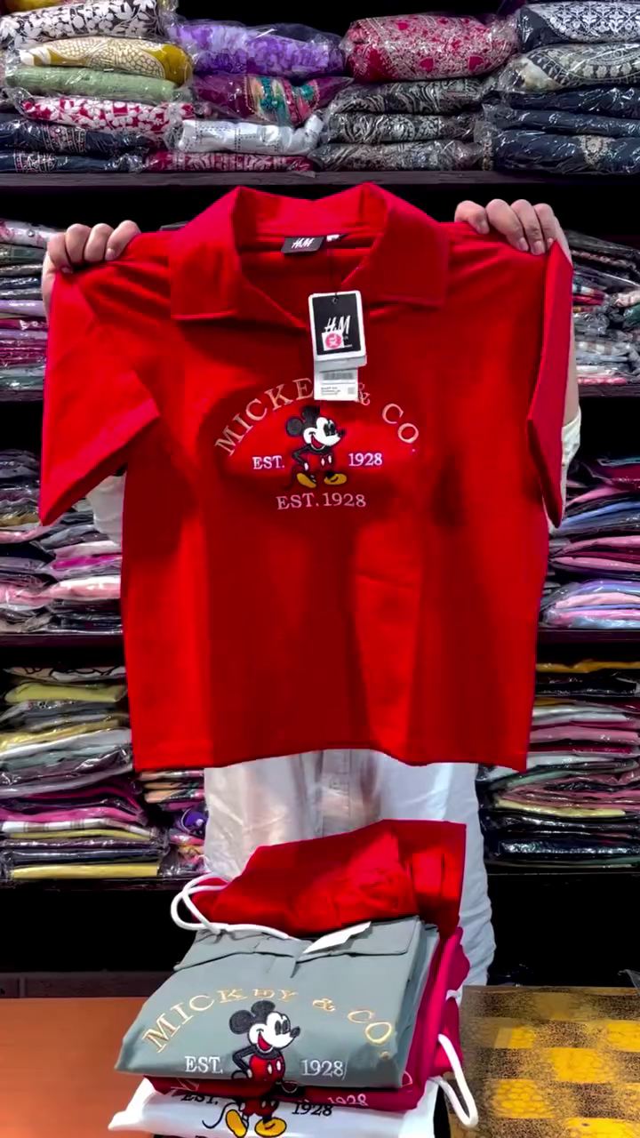 Cartoon Character Graphic Casual Polo T-Shirt With  Comfortable  Bottom Set