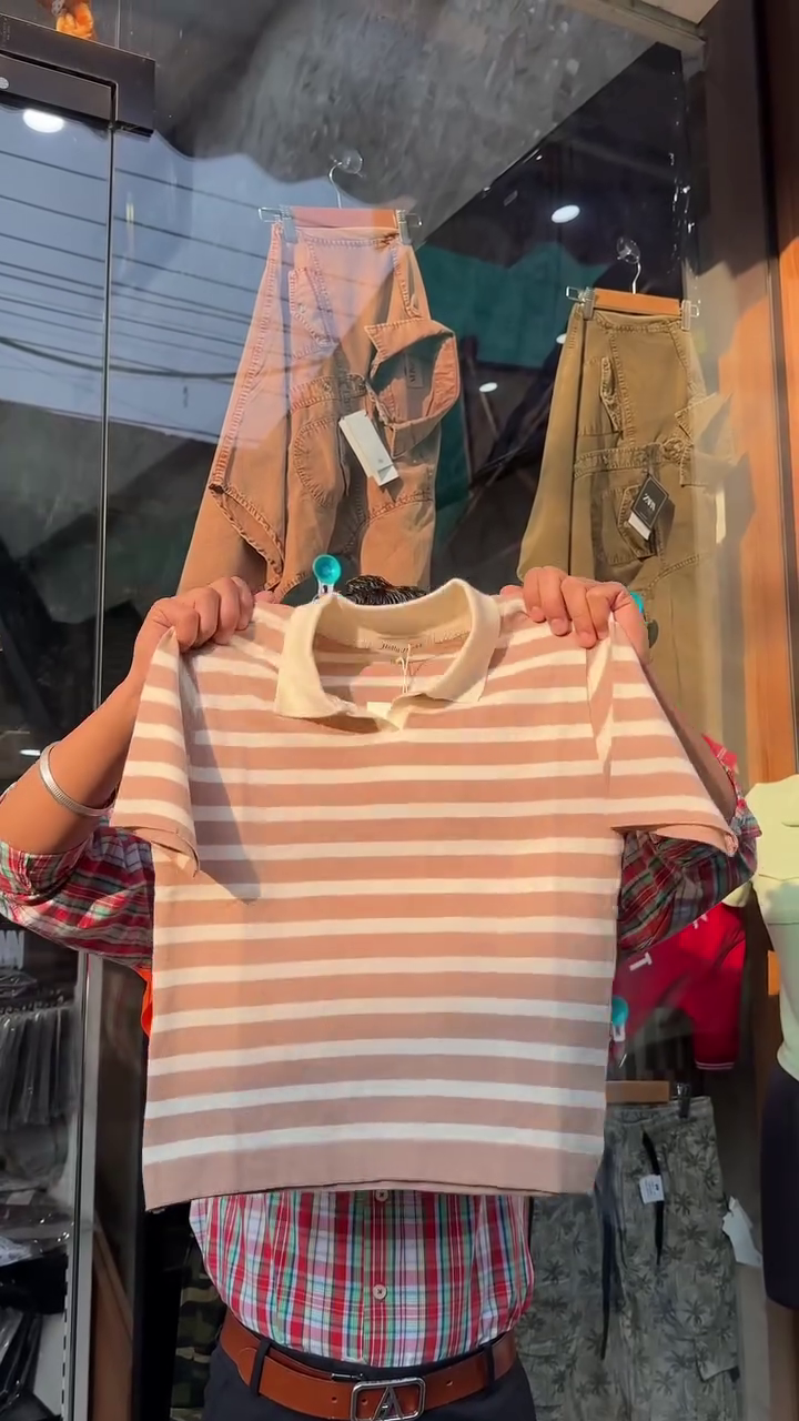 Polo Style Cropped Casual Top