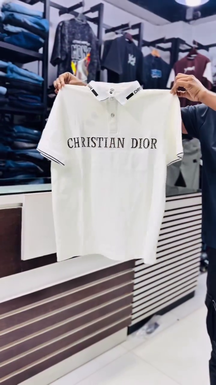 Polo Collar Short Sleeve Fashion T-Shirt