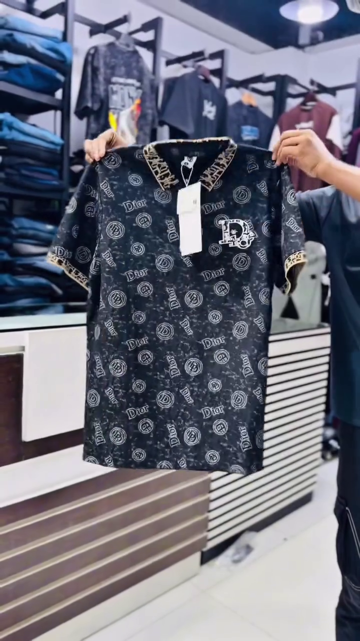 Polo Collar Short Sleeve Fashion T-Shirt