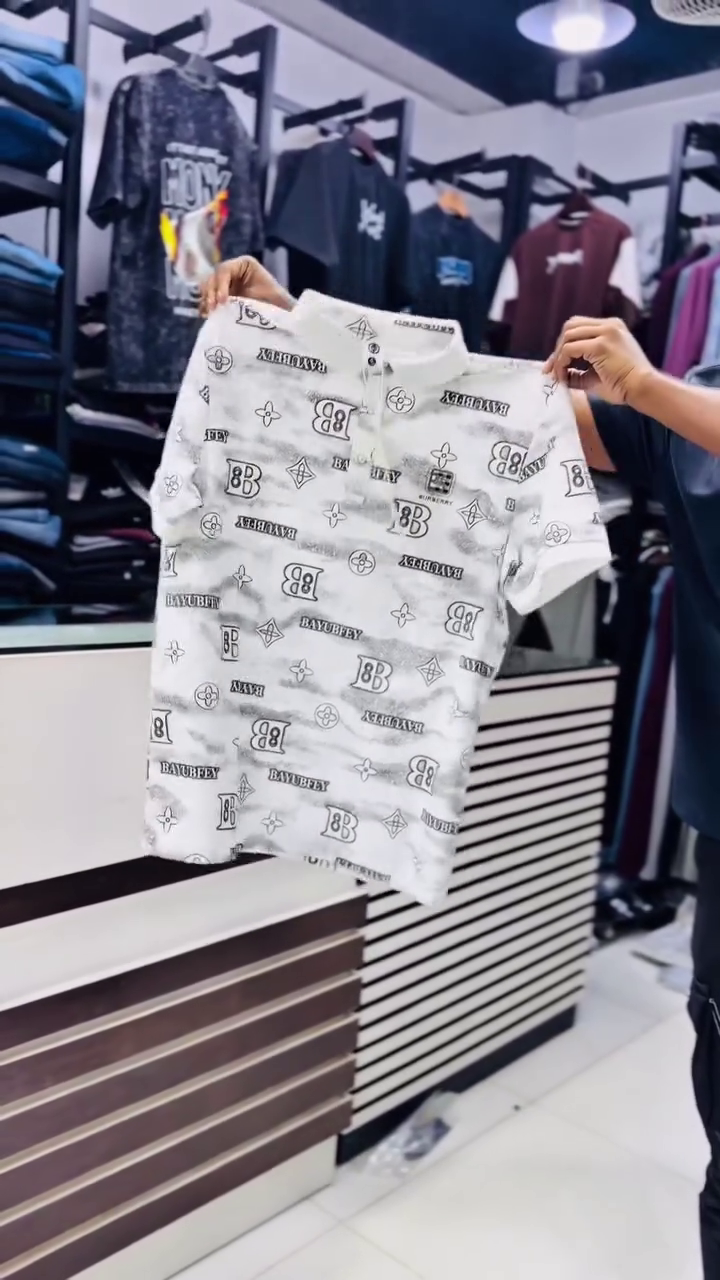 Polo Collar Short Sleeve Fashion T-Shirt