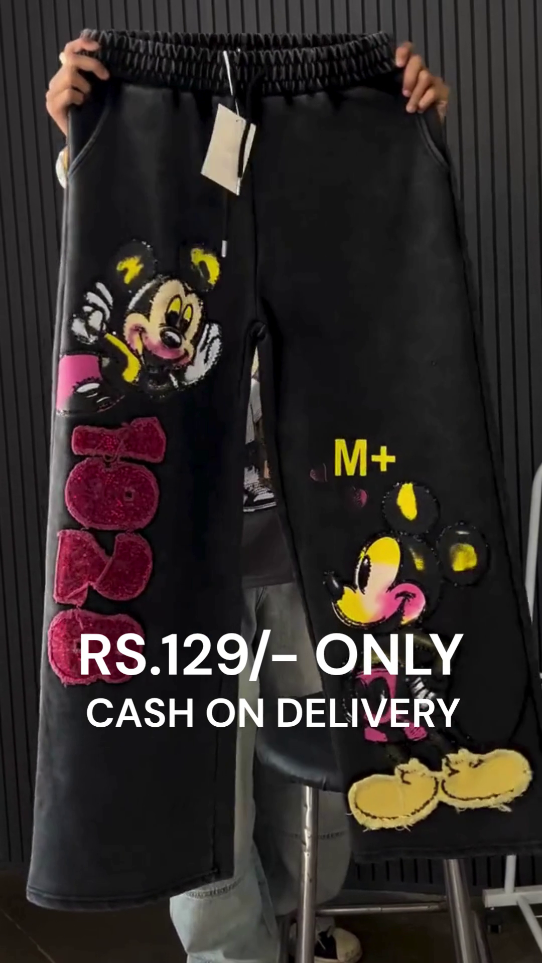 🎨 Mickey Magic Joggers & Tee Set – Playful Streetwear Vibes! 🎨