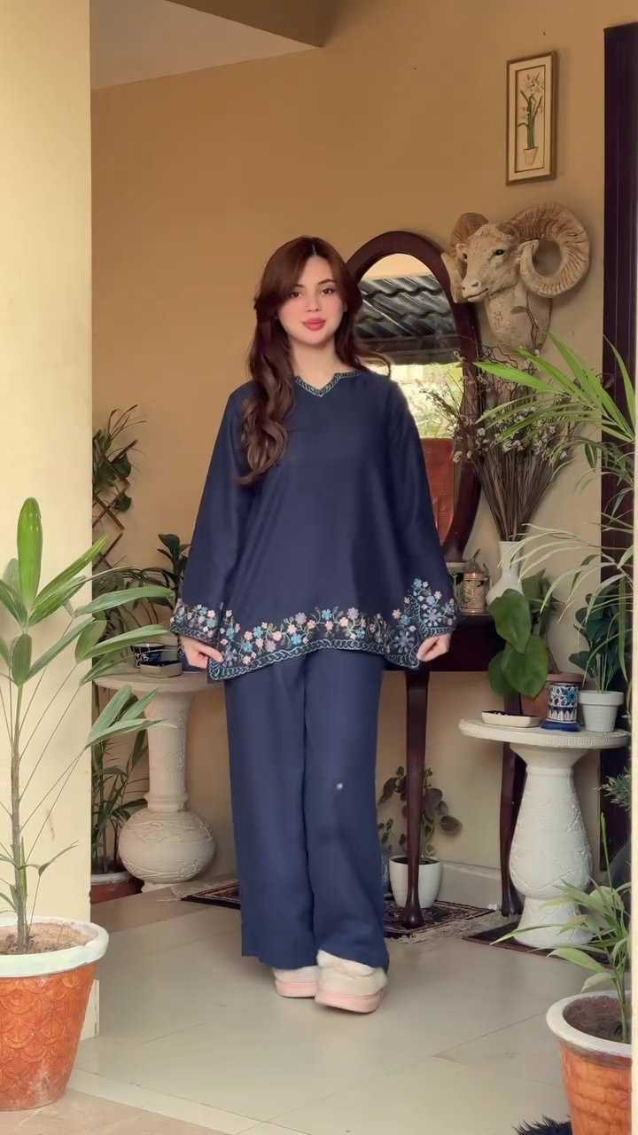 🌿 Olive Green Embroidered Cargo Co-ord Set – Boho Power Dressing! 🌿