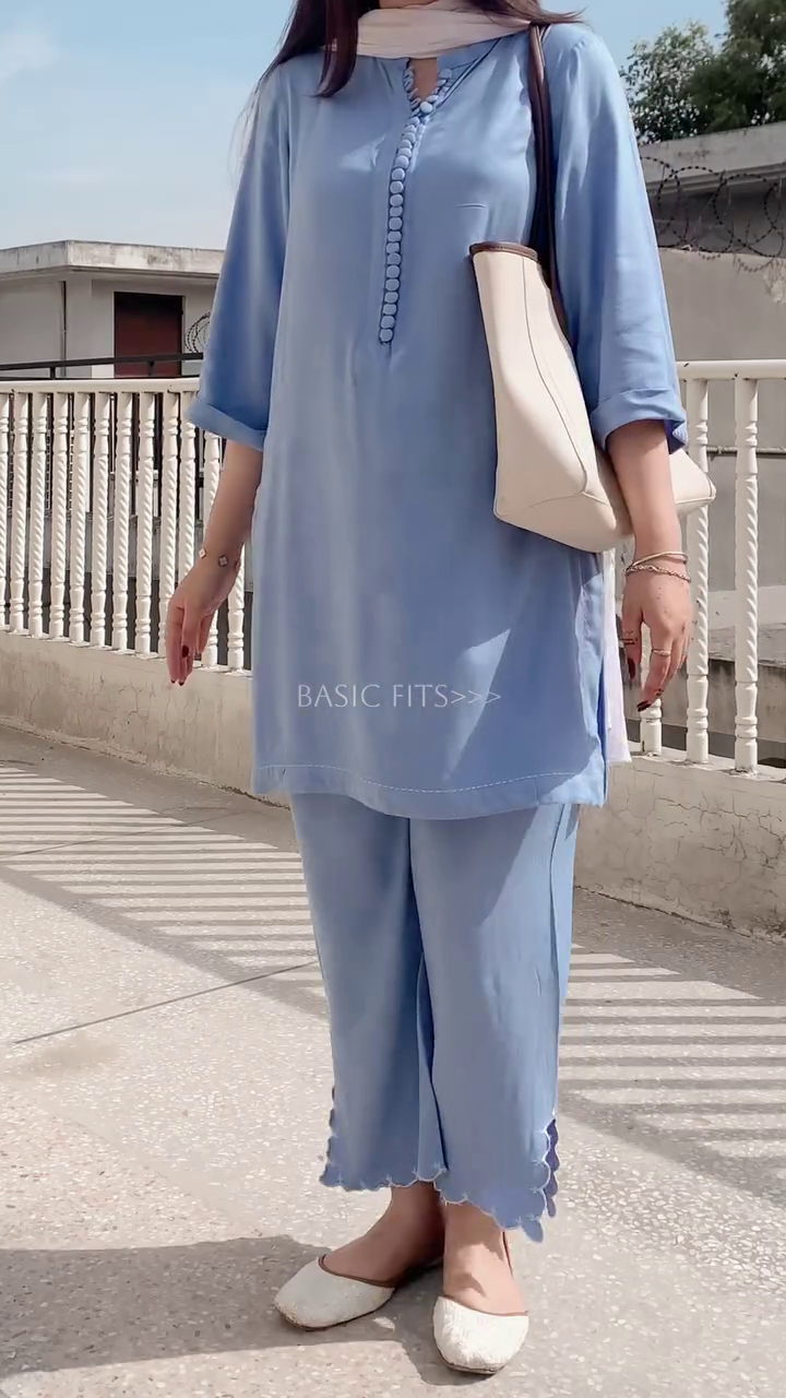 ✨ Serene Sky Co-Ord Kurta Set – Effortless Elegance for Everyday Grace ✨