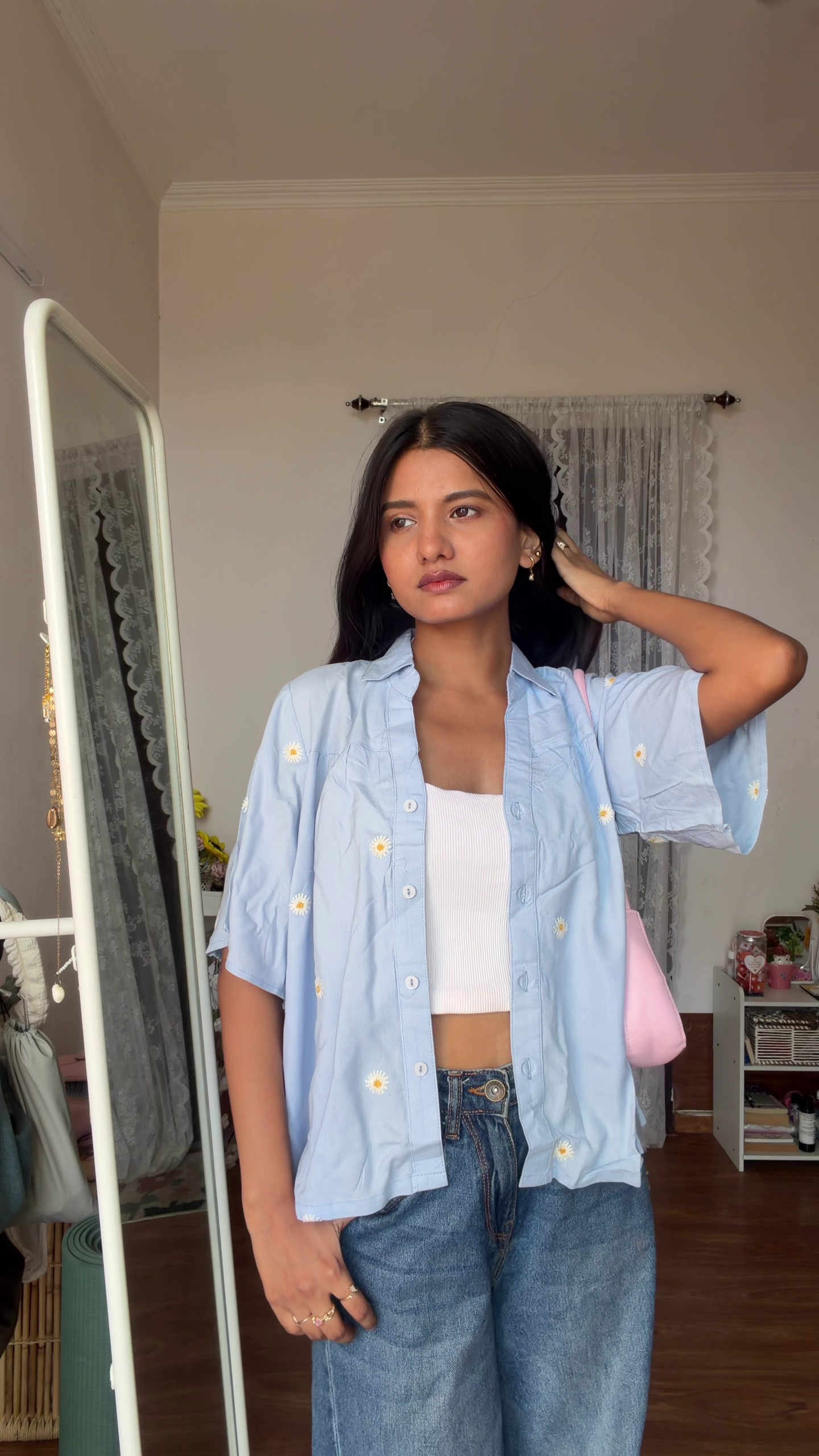 💖 Candy Stripe Oversized Shirt – Soft, Stylish & Everyday Chic ✨🌸