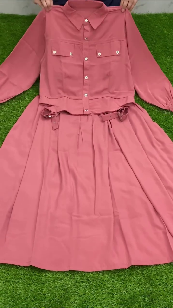 Rosewood Utility Chic Midi Dress – Belted Button-Down Flare Dress 🌹✨