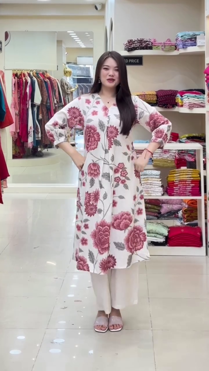 Blue Blossom Breeze Kurta Set – Fresh Floral Elegance 🌸💙✨
