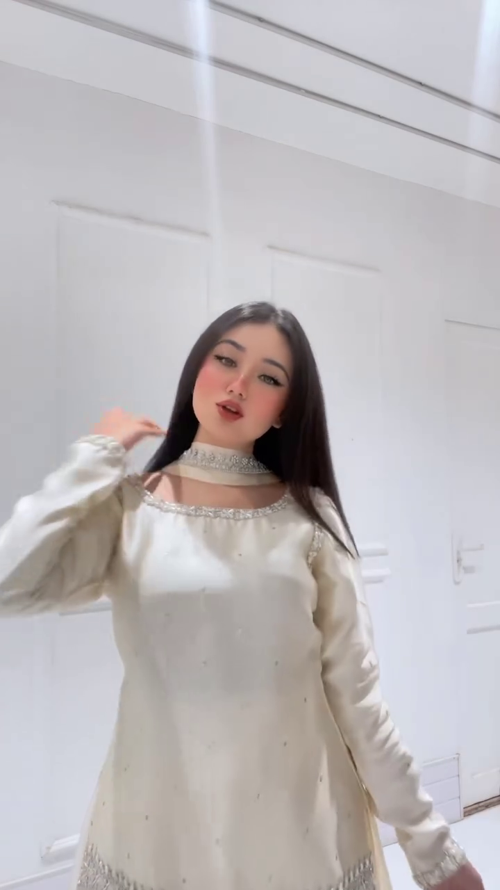 Pearl Whisper Embellished Sharara Set – Graceful Festive Glam 🤍✨👑