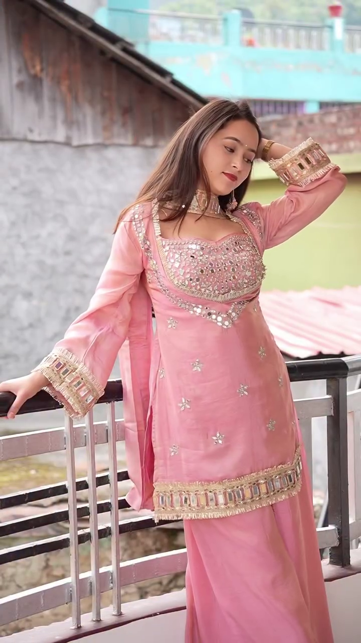 Blush Mirror Muse Festive Suit Set 🌸✨💖