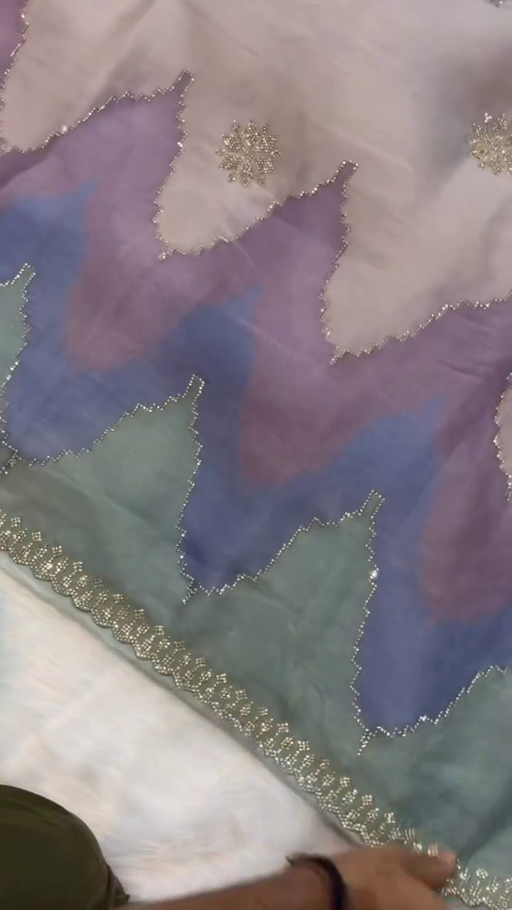 Mystic Aura Pastel Shimmer Saree ✨🌸💫