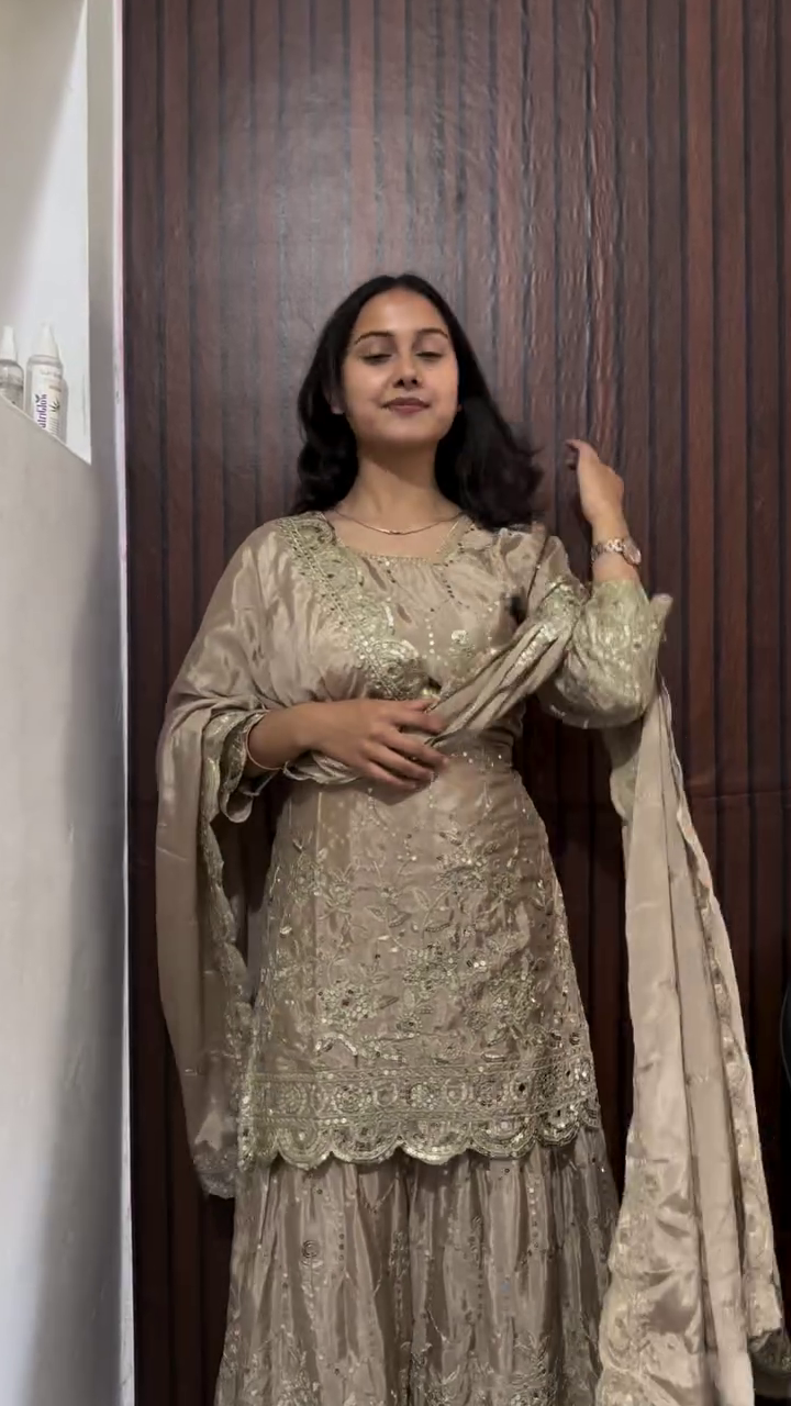 Royal Mustard Mirror Glow Kurta Set ✨💛👑