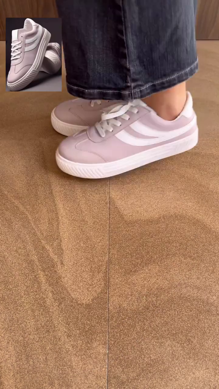 Crystal Glow Luxe Everyday Sneakers – Shine With Every Step ✨👟🤍