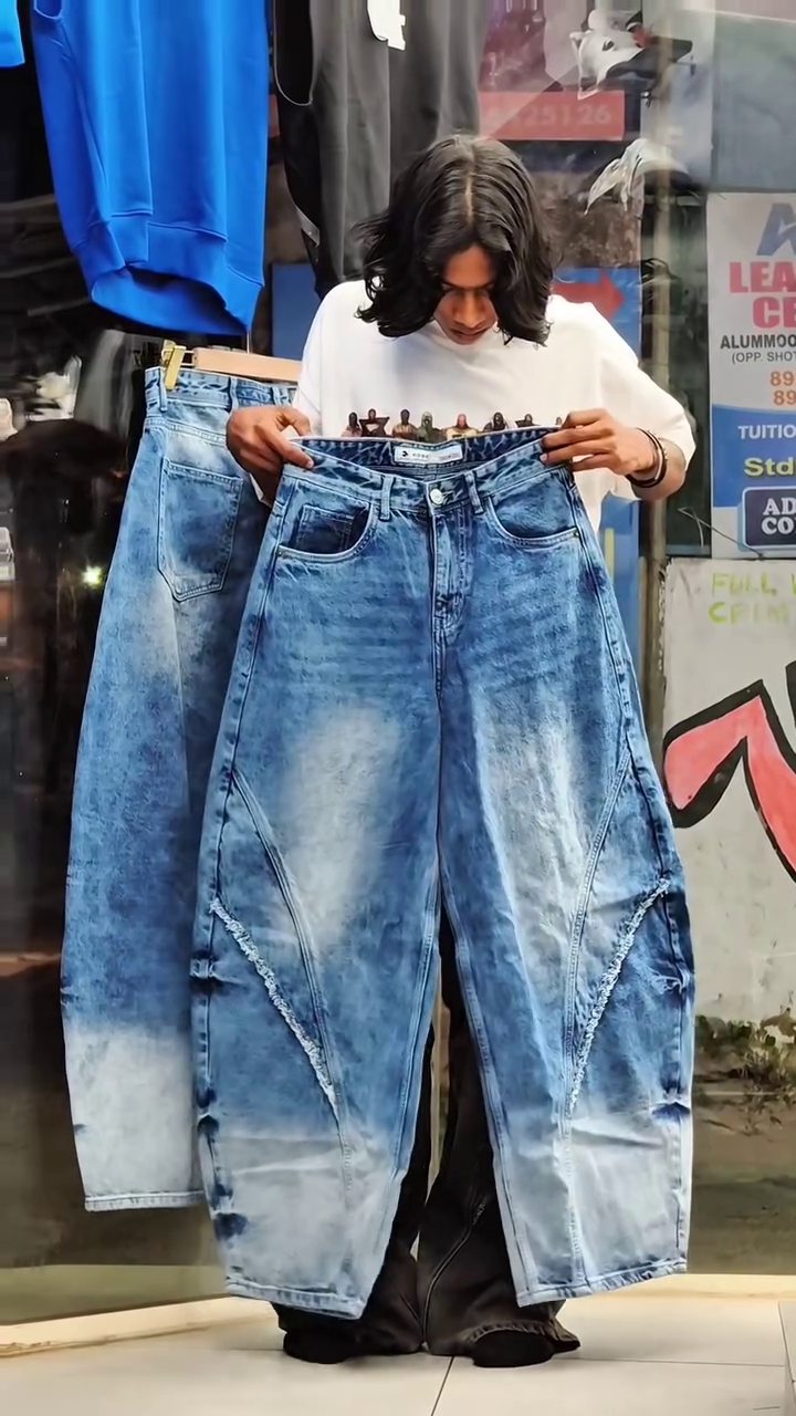 Urban Shadow Oversized Baggy Jeans – Bold Street Style Redefined 🖤👖🔥