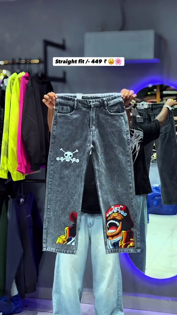 Urban Rebel Graphic Straight Fit Jeans – Street Statement Denim 🔥👖😈