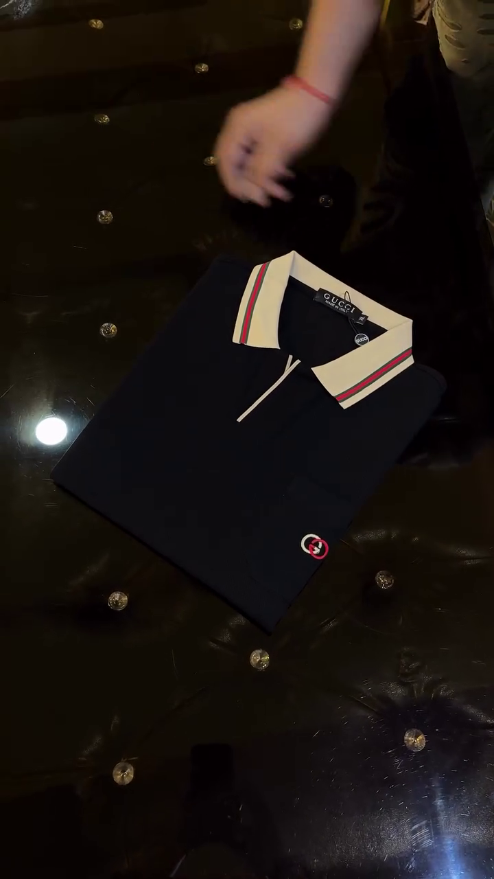 Midnight Luxe Polo Tee – Signature Collar Edition 🖤✨👕