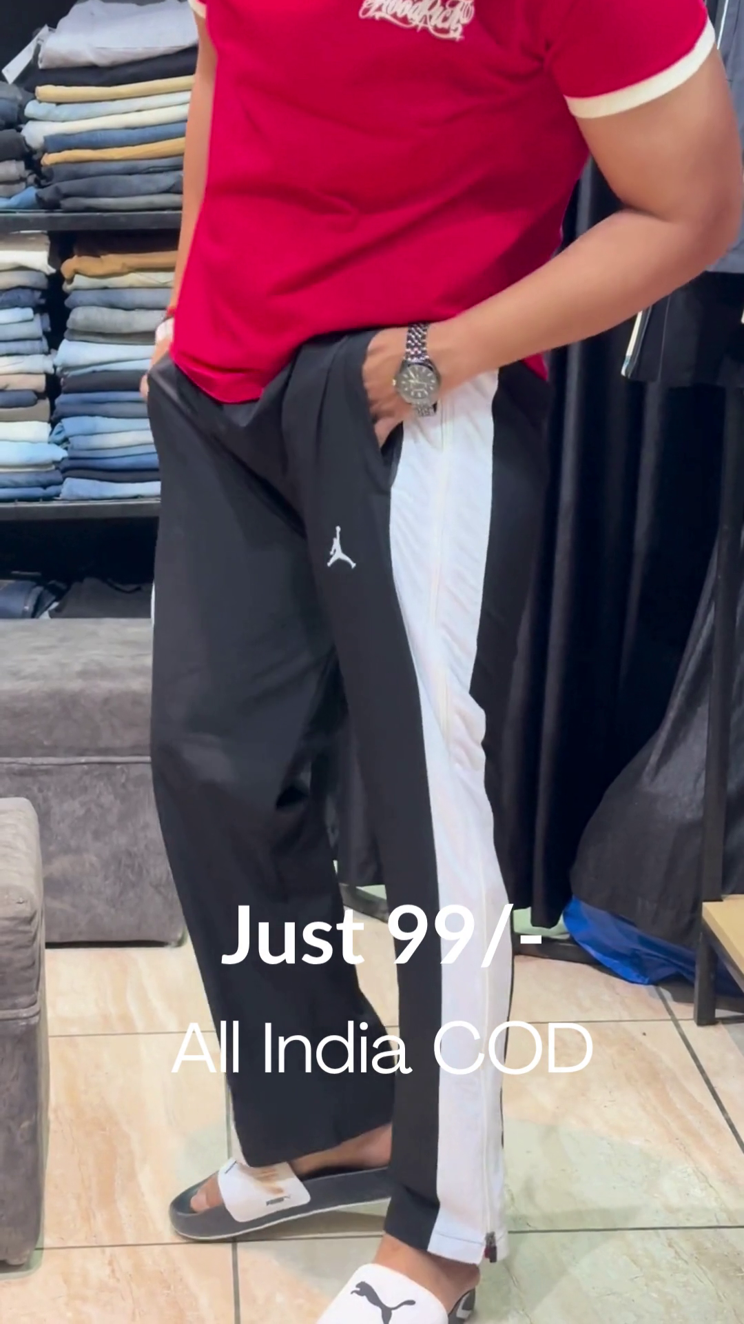 Urban Sprint Colorblock Track Pants – Sporty Edge Streetwear ⚡🏃‍♂️🔥