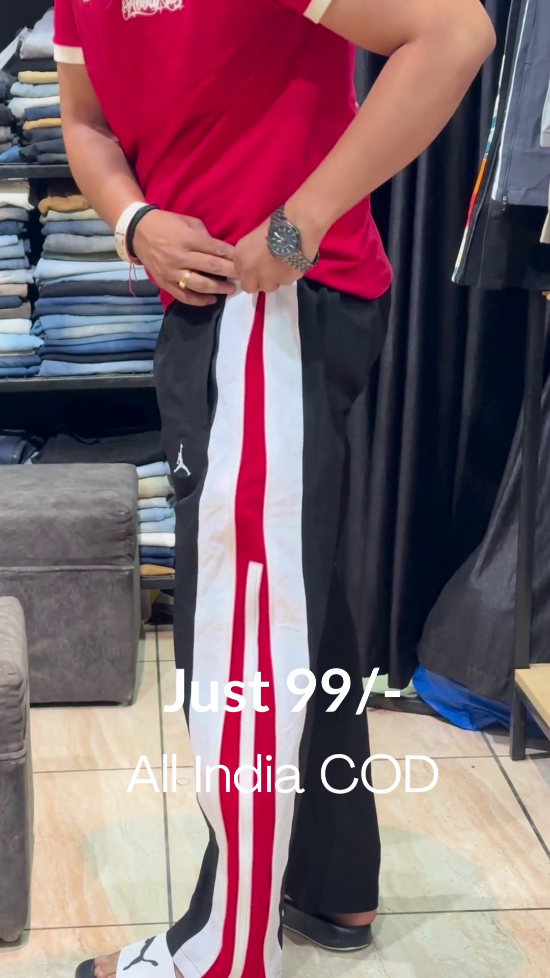 Urban Sprint Colorblock Track Pants – Sporty Edge Streetwear ⚡🏃‍♂️🔥