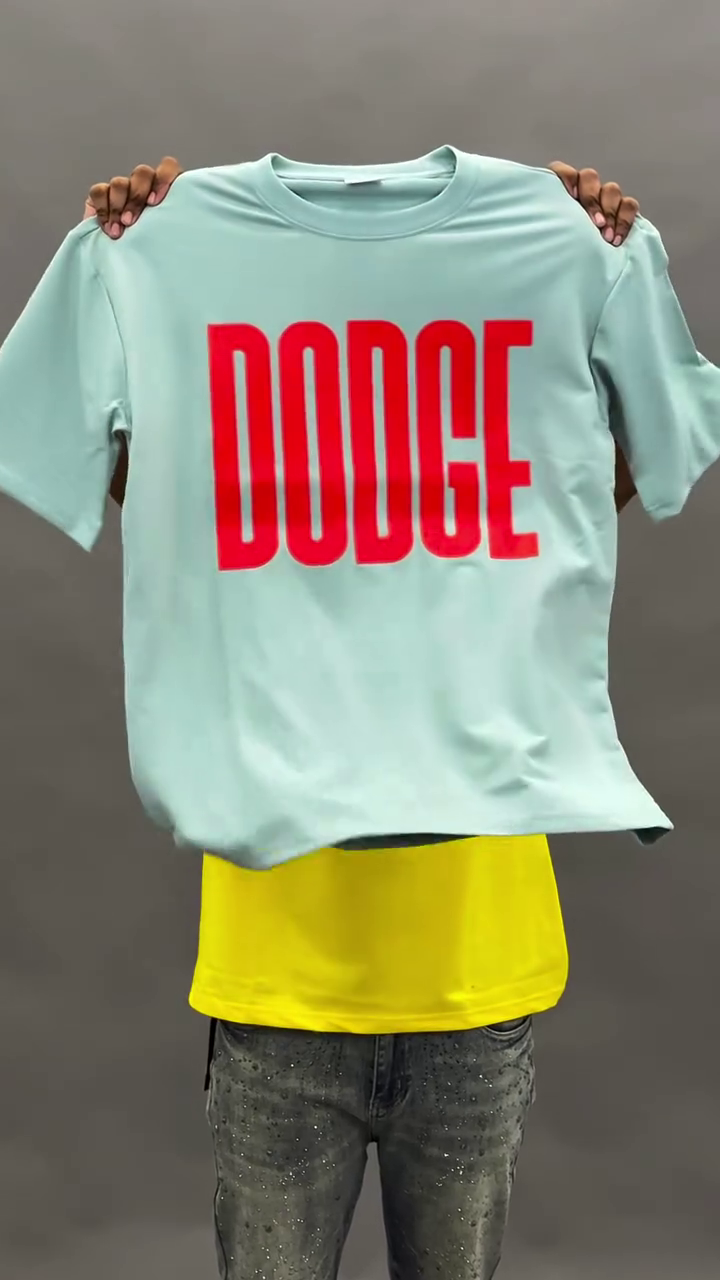 Dodge Power Graphic Oversized Tee – Bold Street Racer Vibes 🚗🔥🤍