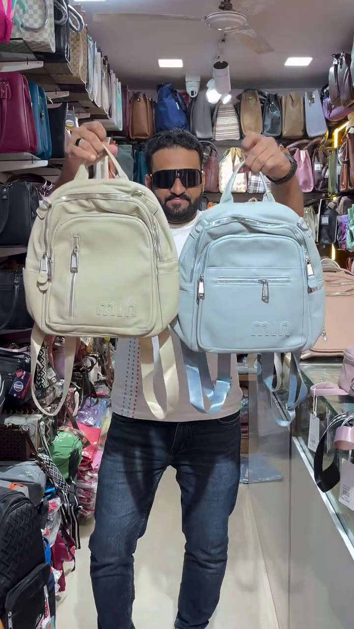 🎒 Premium Multi-Pocket Soft Touch Casual Backpack for Women & Girls | Lightweight Travel Daypack | Stylish Everyday College Office Fashion Backpack ✨🤍💙🌸