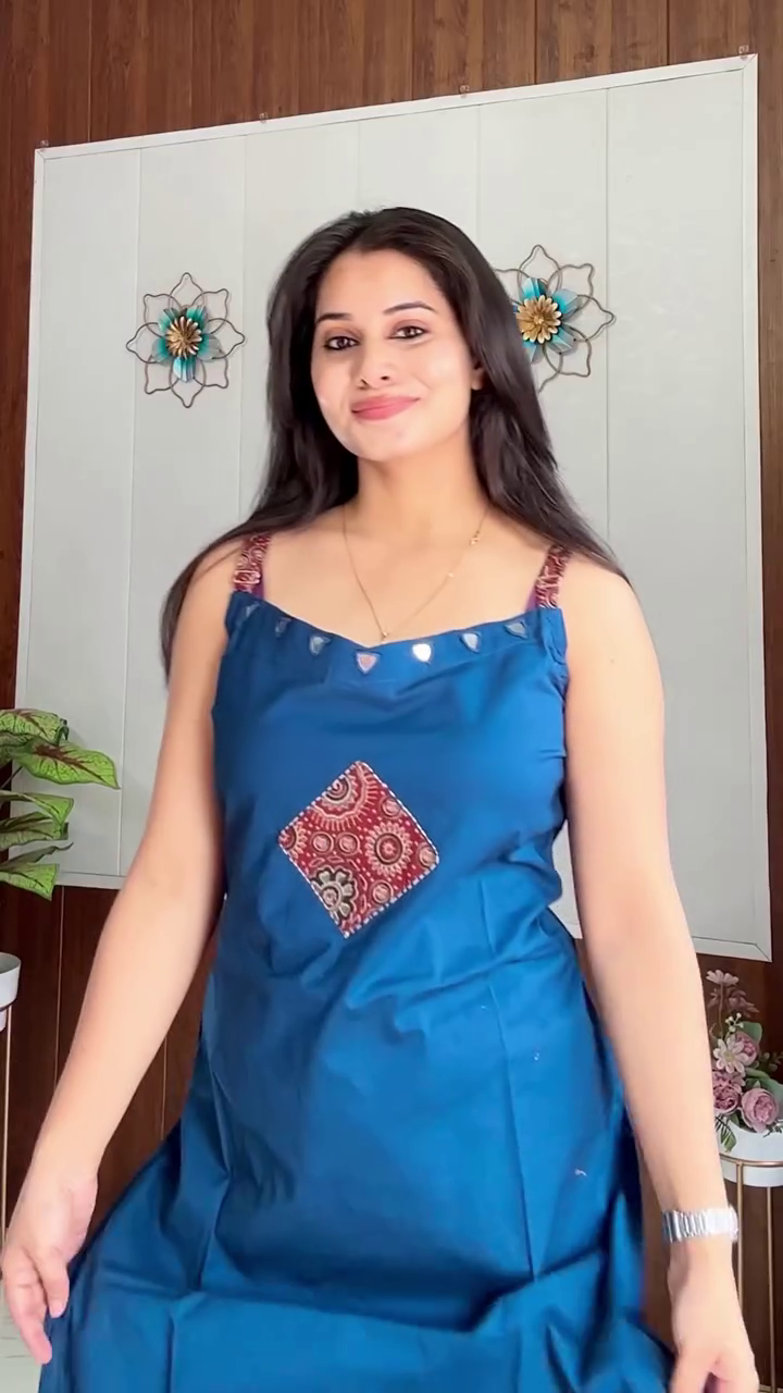 🌸✨ Blossom Belle Premium Floral Sleeveless A-Line Kurti Dress with Handmade Tassel Tie-Ups – Elegant Summer & Festive Ethnic Wear for Women and Girls 🌿💖