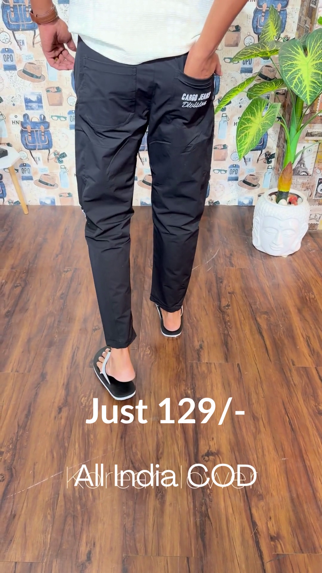 👑🖤 UrbanFlex Premium Men's Tactical Cargo Jogger Pants with Multi-Pocket Utility Design – Stylish Casual, Travel & Everyday Comfort Wear ✨🧥