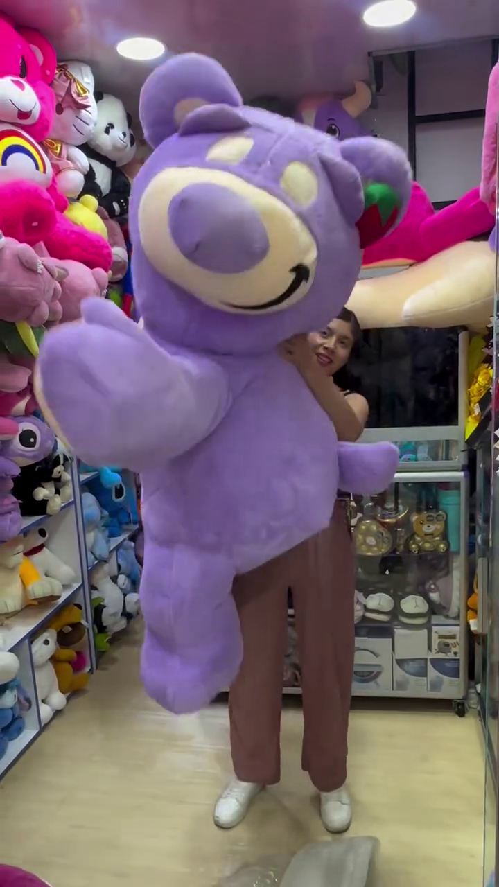 🧸  Premium Giant Lavender Teddy Bear Plush Toy – Ultra Soft Oversized Hugging Stuffed Animal for Kids, Room Décor & Memorable Gift Collection 💜✨