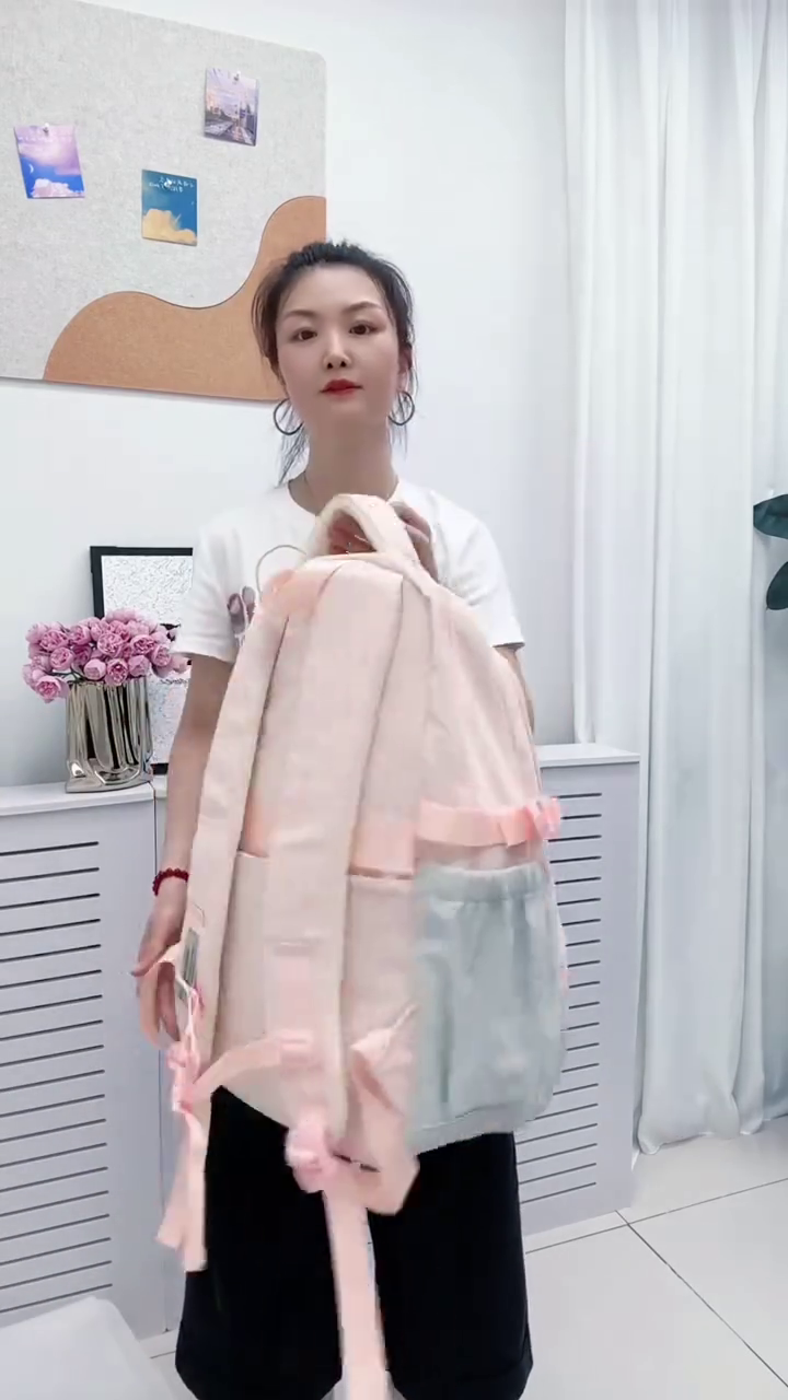 🎒 Premium Large Capacity Multi-Pocket Casual Backpack for School, College, Office & Travel | Stylish Lightweight Everyday Laptop Bag with Cute Charm ✨💖
